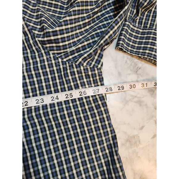 UNTUCKit Men's Green White Cotton Check Long Sleeve Button Down Shirt Size XXXL - Picture 4 of 5